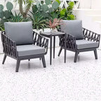 Modern Minimalist Outdoor Garden Rope Sofa - 1/2/3 Seater For Balcony & Outdoor Patio Lumendat