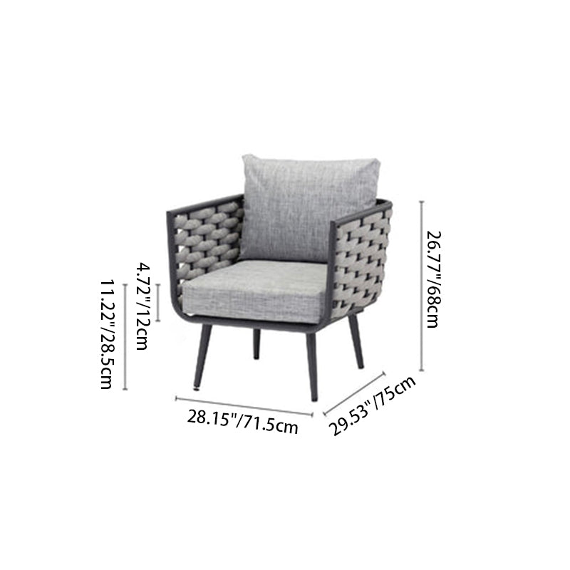 Traditional Chinese Outdoor Rope Weave Sofa - 1/2/3 Seater For Balcony & Outdoor Patio Lumendat