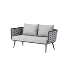 Traditional Chinese Outdoor Rope Weave Sofa - 1/2/3 Seater For Balcony & Outdoor Patio Lumendat