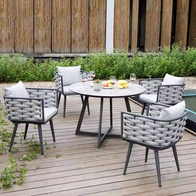 Traditional Chinese Outdoor Rope Weave Sofa - 1/2/3 Seater For Balcony & Outdoor Patio Lumendat