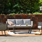 Traditional Chinese Outdoor Rope Weave Sofa - 1/2/3 Seater For Balcony & Outdoor Patio Lumendat