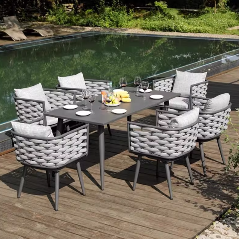 Traditional Chinese Outdoor Rope Weave Sofa - 1/2/3 Seater For Balcony & Outdoor Patio Lumendat