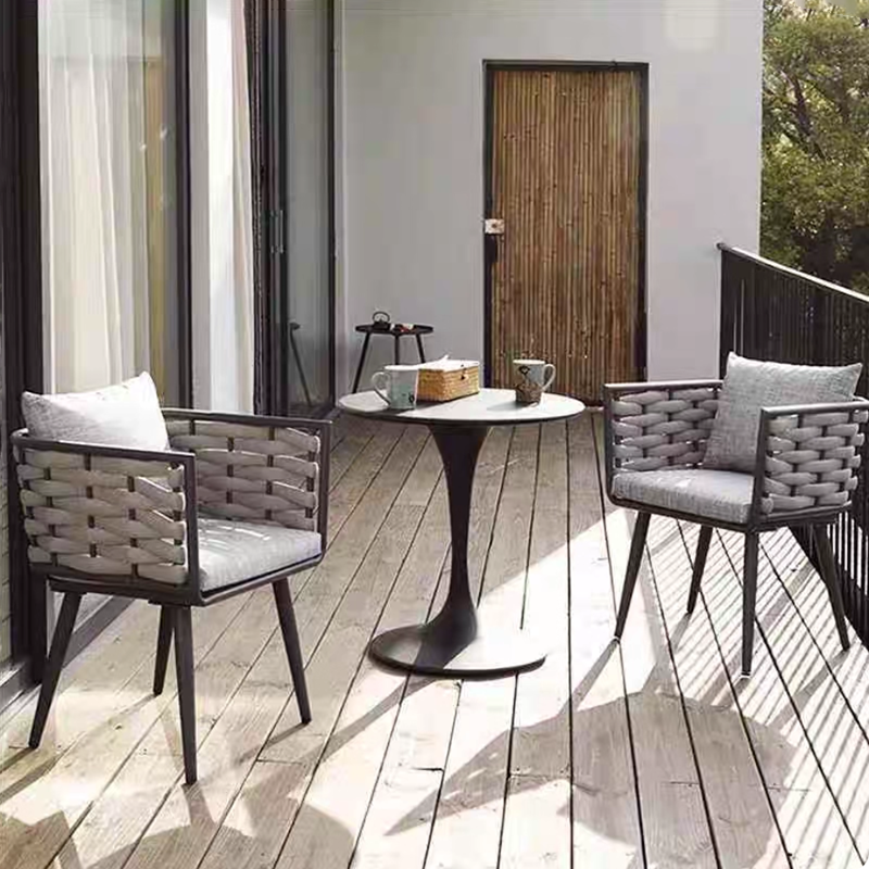 Traditional Chinese Outdoor Rope Weave Sofa - 1/2/3 Seater For Balcony & Outdoor Patio Lumendat