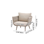 Contemporary Scandinavian Outdoor Rope Weave Sofa - 1/2/3 Seater For Balcony & Outdoor Patio Lumendat