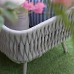 Contemporary Scandinavian Outdoor Rope Weave Sofa - 1/2/3 Seater For Balcony & Outdoor Patio Lumendat