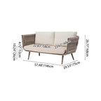 Contemporary Scandinavian Outdoor Rope Weave Sofa - 1/2/3 Seater For Balcony & Outdoor Patio Lumendat