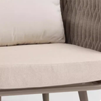 Contemporary Scandinavian Outdoor Rope Weave Sofa - 1/2/3 Seater For Balcony & Outdoor Patio Lumendat