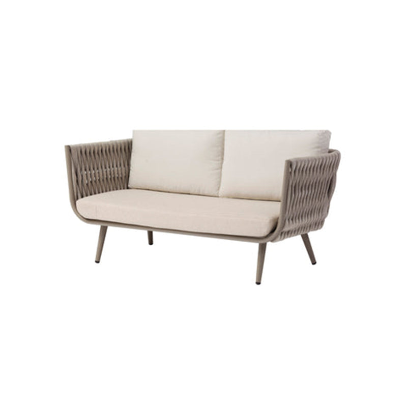 Contemporary Scandinavian Outdoor Rope Weave Sofa - 1/2/3 Seater For Balcony & Outdoor Patio Lumendat