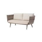 Contemporary Scandinavian Outdoor Rope Weave Sofa - 1/2/3 Seater For Balcony & Outdoor Patio Lumendat