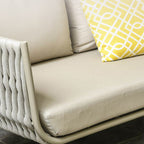 Contemporary Scandinavian Outdoor Rope Weave Sofa - 1/2/3 Seater For Balcony & Outdoor Patio Lumendat