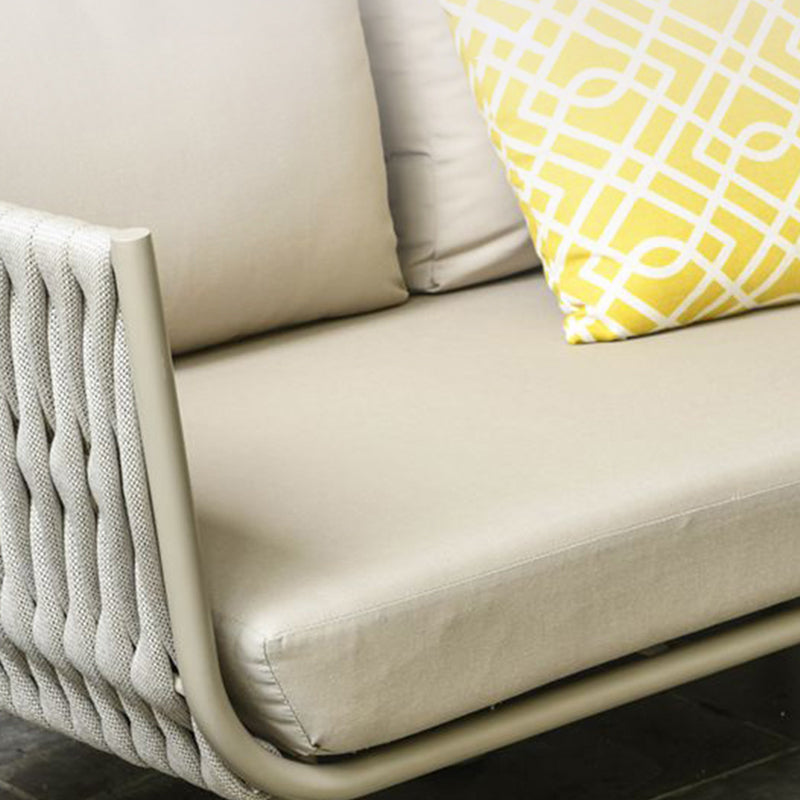 Contemporary Scandinavian Outdoor Rope Weave Sofa - 1/2/3 Seater For Balcony & Outdoor Patio Lumendat