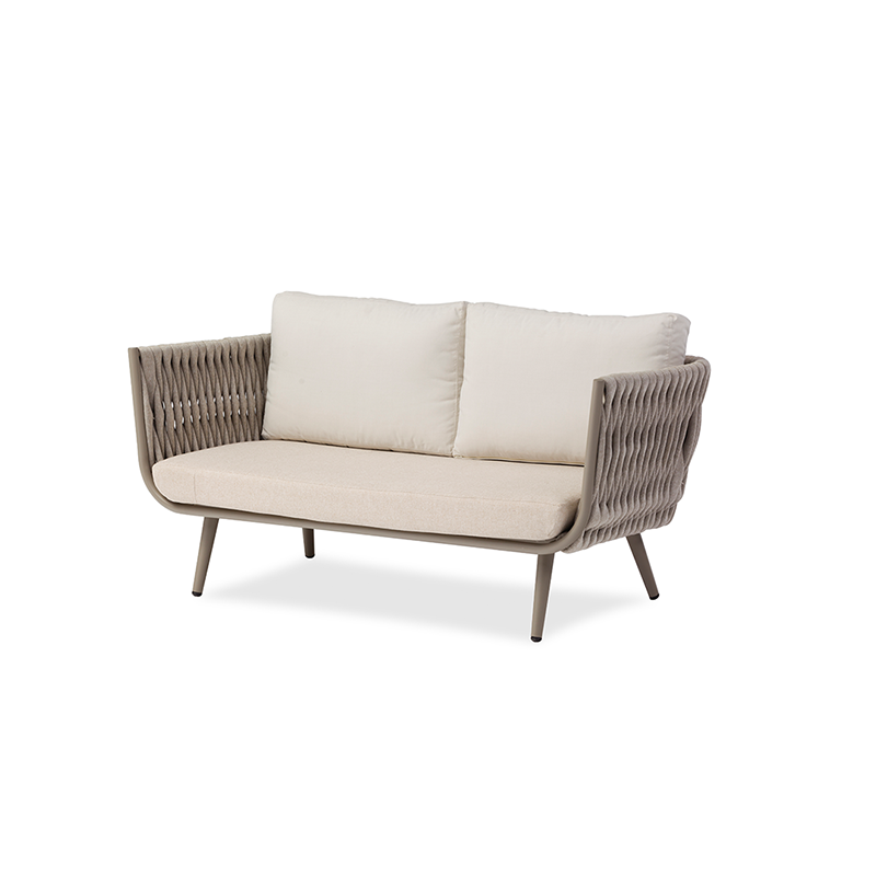 Contemporary Scandinavian Outdoor Rope Weave Sofa - 1/2/3 Seater For Balcony & Outdoor Patio Lumendat