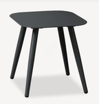 Minimalist Aluminum Side Table - Rectangle Square Accent Table With Sand-Texture Finish For Outdoor Lumendat