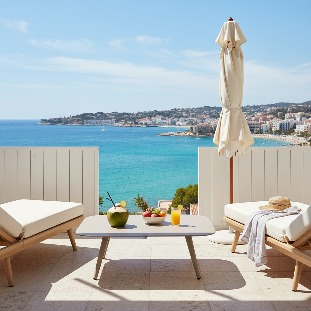 Minimalist Aluminum Side Table - Rectangle Square Accent Table With Sand-Texture Finish For Outdoor Lumendat