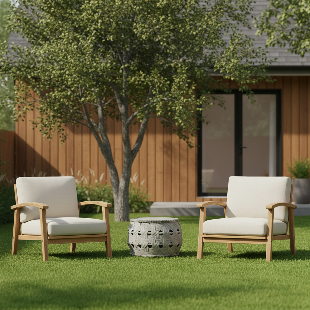 Contemporary Aluminum Outdoor Table - Tempered Glass Surface Coffee Table For Outdoor Patio Lumendat