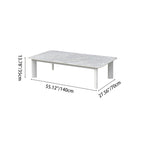Minimalist Aluminum Alloy Outdoor Table - Scratch-Resistant Sintered Stone Top Outdoor Coffee Table For Outdoor Lumendat