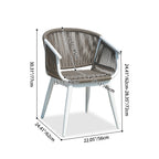 Contemporary PE Rattan Outdoor Leisure Chair - Comfortable Outdoor Dining Chair For Outdoor Lumendat
