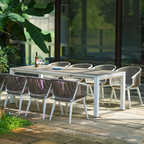 Contemporary PE Rattan Outdoor Leisure Chair - Comfortable Outdoor Dining Chair For Outdoor Lumendat