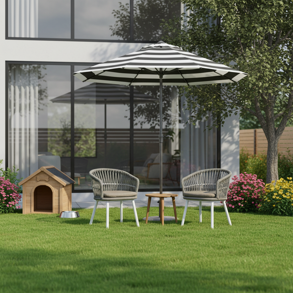 Contemporary Outdoor Lounge Chair - Comfortable Rope Weave Dining Chair For Outdoor Patio Lumendat