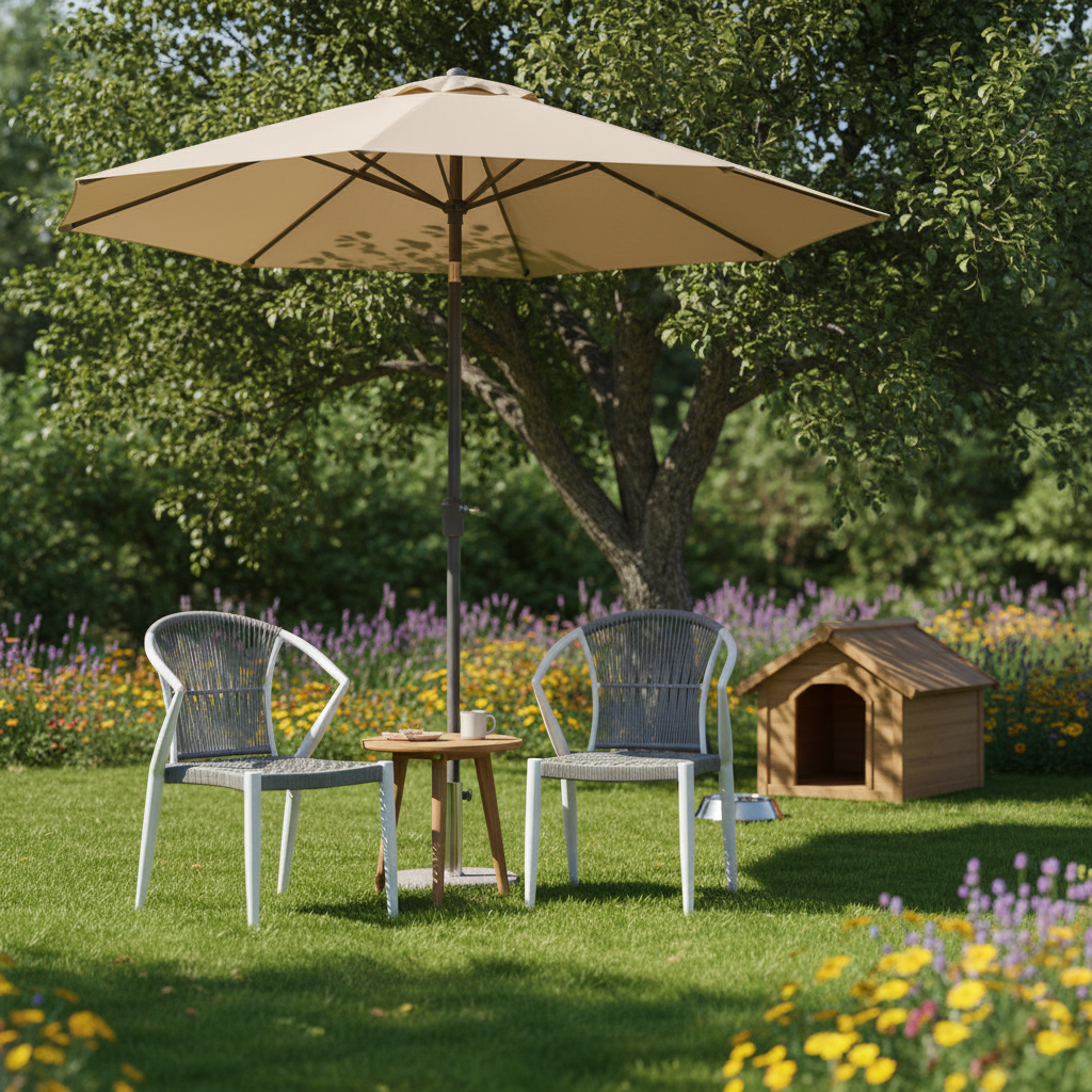 Contemporary Outdoor Dining Chair - PE Rattan Woven Aluminum Armchair For Garden Lumendat