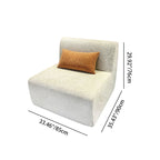 Modern Minimalist Skeletal-Free Single Compression Sofa - Eco-Friendly Formaldehyde-Free Chenille Foam Sofa For Living Room Lumendat