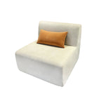 Modern Minimalist Skeletal-Free Single Compression Sofa - Eco-Friendly Formaldehyde-Free Chenille Foam Sofa For Living Room Lumendat