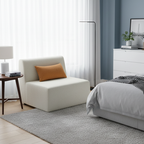 Modern Minimalist Skeletal-Free Single Compression Sofa - Eco-Friendly Formaldehyde-Free Chenille Foam Sofa For Living Room Lumendat