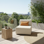 Modern Minimalist Skeletal-Free Single Compression Sofa - Eco-Friendly Formaldehyde-Free Chenille Foam Sofa For Living Room Lumendat