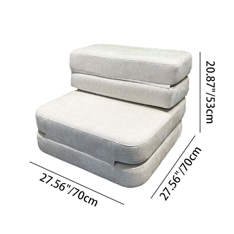 Nordic Foldable Multifunctional Compression Sofa - Skeletal-Free Silent Chenille Foam Sofa For Living Room & Bedroom Lumendat
