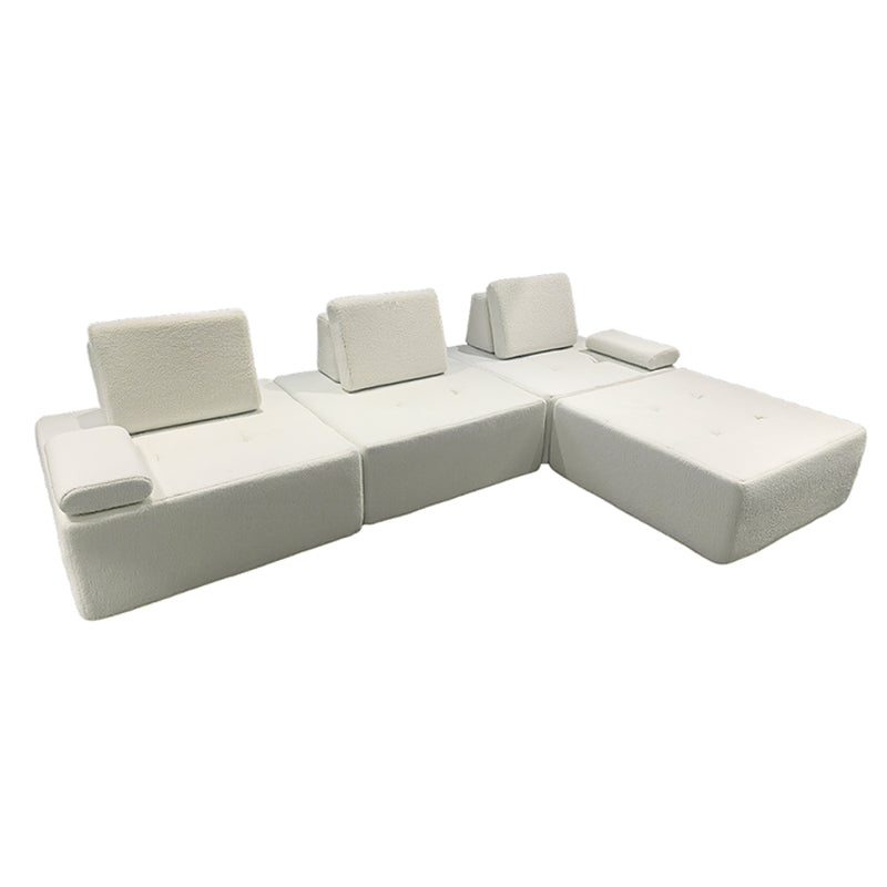 Minimalist Modular Free-Combination Sectional Compression Sofa - High-Resilience Foam Sherpa Modular Sofa For Living Room Lumendat