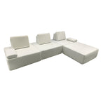 Minimalist Modular Free-Combination Sectional Compression Sofa - High-Resilience Foam Sherpa Modular Sofa For Living Room Lumendat