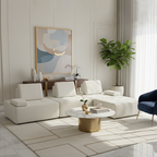 Minimalist Modular Free-Combination Sectional Compression Sofa - High-Resilience Foam Sherpa Modular Sofa For Living Room Lumendat