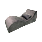 Contemporary Scandinavian Corduroy Compressed Accent Sofa - Wave-Shaped Lounge Chair For Living Room Lumendat