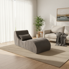 Contemporary Scandinavian Corduroy Compressed Accent Sofa - Wave-Shaped Lounge Chair For Living Room Lumendat