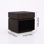 Vintage Rotatable Nightstand - Durable & Sturdy Plywood Side Table For Bedroom Lumendat