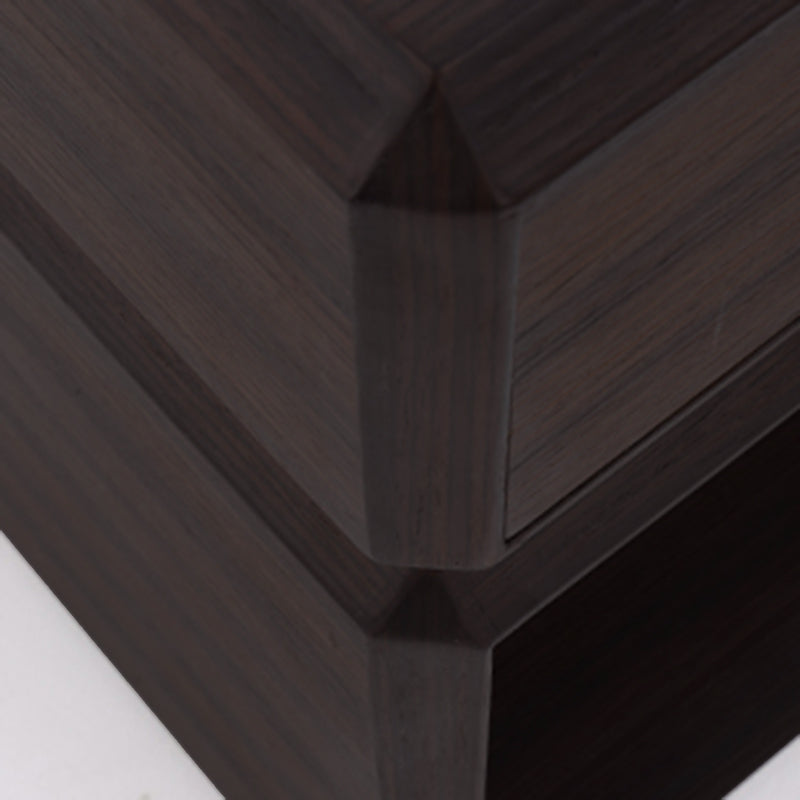Vintage Rotatable Nightstand - Durable & Sturdy Plywood Side Table For Bedroom Lumendat