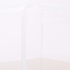 Transparent Acrylic Nightstand - Minimalist Sturdy U-Shaped Support Legs Bedside Table 1-Drawer For Bedroom & Living Room Lumendat