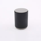 Modern Minimalist Smoked Wood Nightstand - High-Quality Round Design Bedside Table 2-Cabinet For Bedroom & Living Room Lumendat