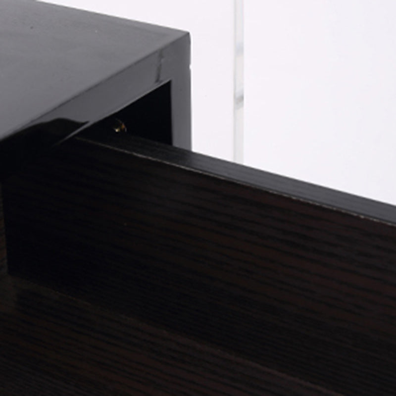 Acrylic Industrial-Style Nightstand - Functional Aesthetics Rectangular Bedside Table 1-Drawer For Bedroom & Living Room Lumendat