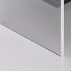 Acrylic Industrial-Style Nightstand - Functional Aesthetics Rectangular Bedside Table 1-Drawer For Bedroom & Living Room Lumendat