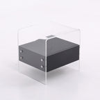 Acrylic Industrial-Style Nightstand - Functional Aesthetics Rectangular Bedside Table 1-Drawer For Bedroom & Living Room Lumendat