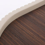 Premium Luxury Nightstand - Delicate Textured Panel Bedside Table 2-Drawer For Bedroom & Living Room Lumendat