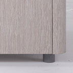 Sleek Style & Effortless Storage Nightstand - Tempered Glass Top & Push-to-Open Bedside Table 2-Drawer For Bedroom Lumendat