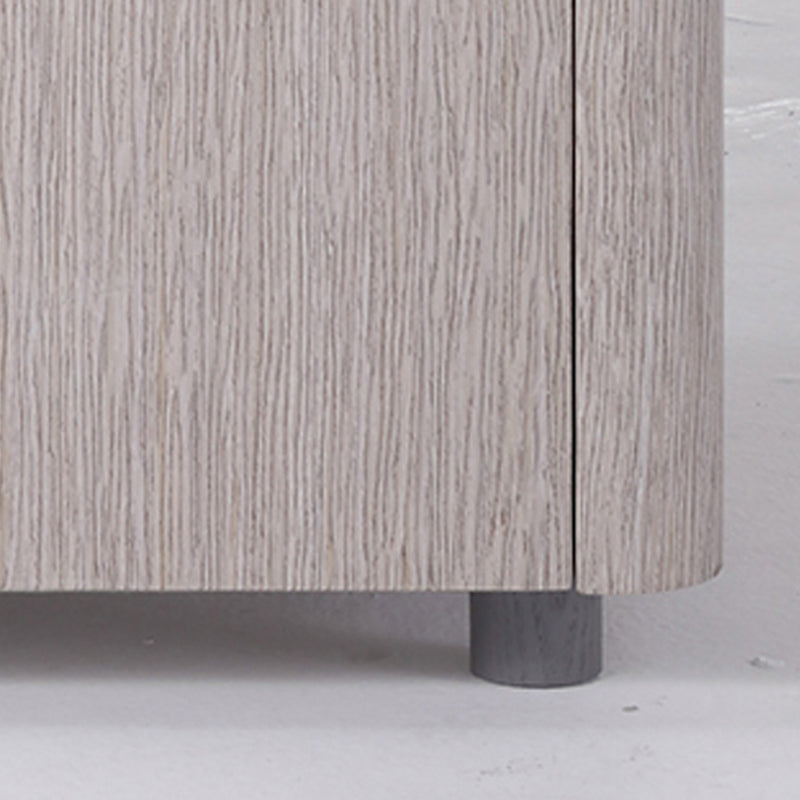 Sleek Style & Effortless Storage Nightstand - Tempered Glass Top & Push-to-Open Bedside Table 2-Drawer For Bedroom Lumendat