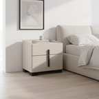 Elegant Light Luxury Nightstand - Timeless Versatility & Thoughtful Humanized Details Bedside Table 2-Drawer For Bedroom & Living Room Lumendat