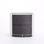 Vintage-Inspired Smart Nightstand - Wireless Fast Charging & Easy Functionality Bedside Table 2-Drawer For Bedroom Lumendat