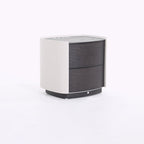 Vintage-Inspired Smart Nightstand - Wireless Fast Charging & Easy Functionality Bedside Table 2-Drawer For Bedroom Lumendat