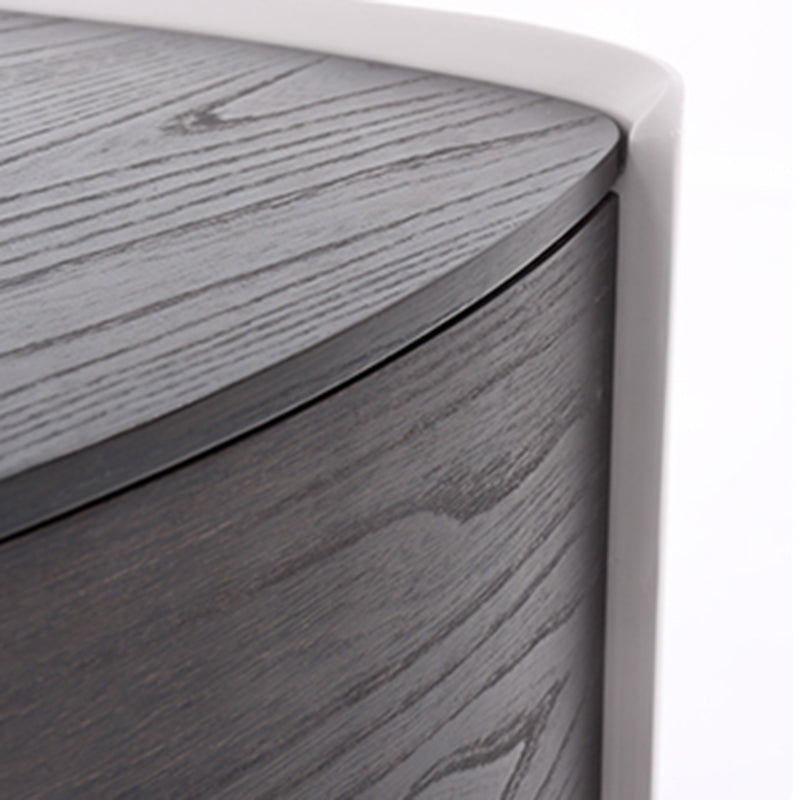 Vintage-Inspired Smart Nightstand - Wireless Fast Charging & Easy Functionality Bedside Table 2-Drawer For Bedroom Lumendat