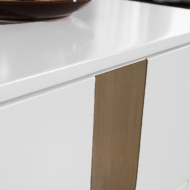 Refined Minimalist Nightstand - E1 Eco-Friendly Frame & Premium Baked Enamel Surface Bedside Table 2-Drawer For Bedroom & Living Room Lumendat