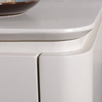 Scandinavian-Style Delicate Touch Bedroom Nightstand - Durable & Multi-Functional Storage Bedside Table 2-Drawer For Bedroom Lumendat